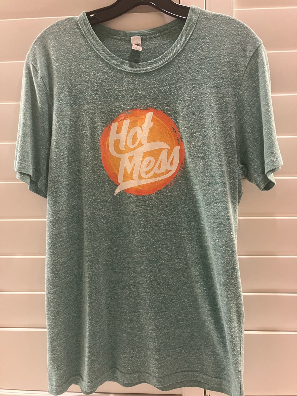 Womens Teal Green  'Hot Mess' Short Sleeve T-Shirt
